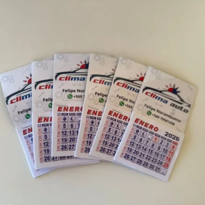 Mini calendarios imantados